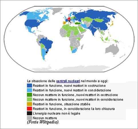 centrali nucleari nrl mondo