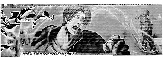 graffito giovane urlante giovane urlante