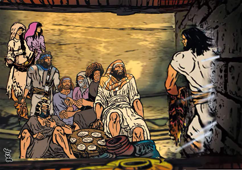 il Messia appare ai discepoli attraversando un muro