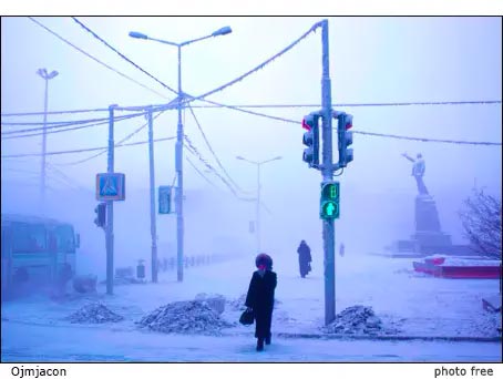 OjmJacon, Siberia OjmJacon, Siberia, freddo estremo