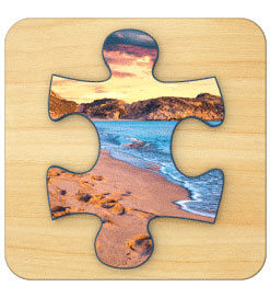 puzzle in un puzzle, si deve vedere l'immagine globale per capire dove collocare un singolo tassello
